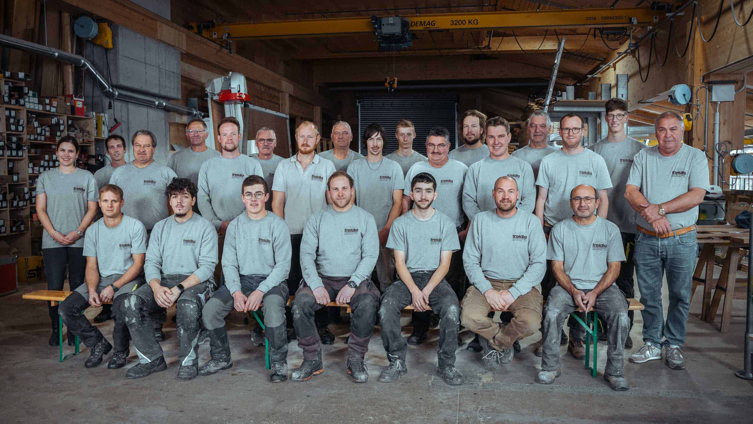 Gruppenfoto Chaletbau Freidig AG